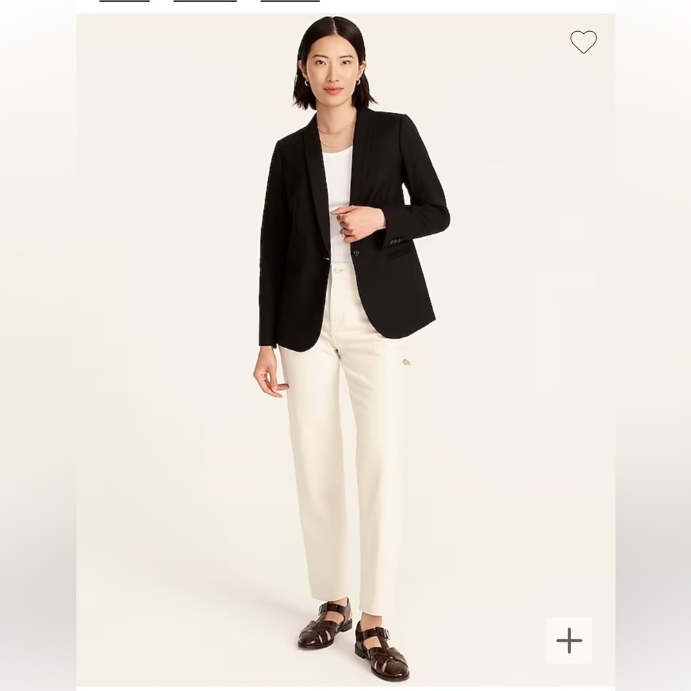 J.Crew 2P Women’s Parke blazer, blk